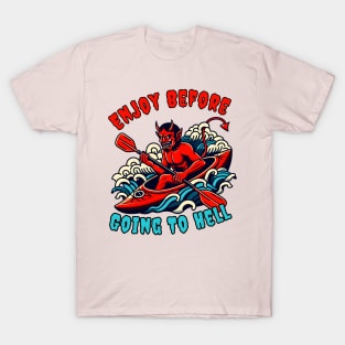 Kayaking devil T-Shirt